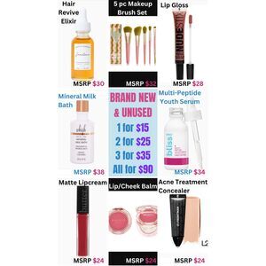 Beauty and Health Product Makeup and Skincare Edit Bundle! ($234 Value)